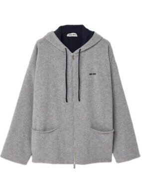 Miu Miu cashmere cardigan hoodie